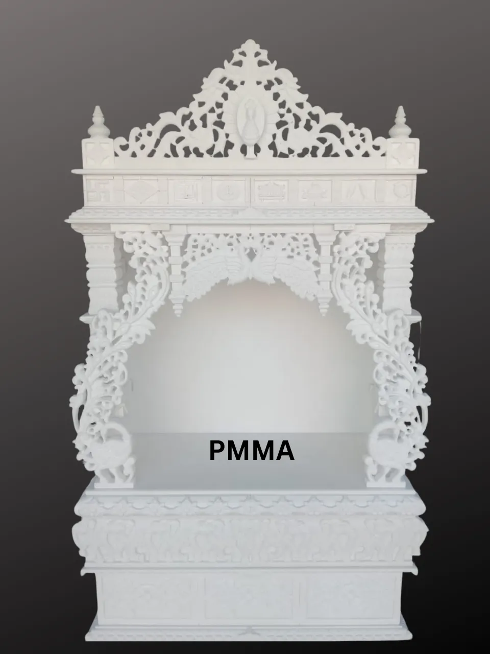 Royal Marble Temple for Home – Handcrafted in Makrana Marble