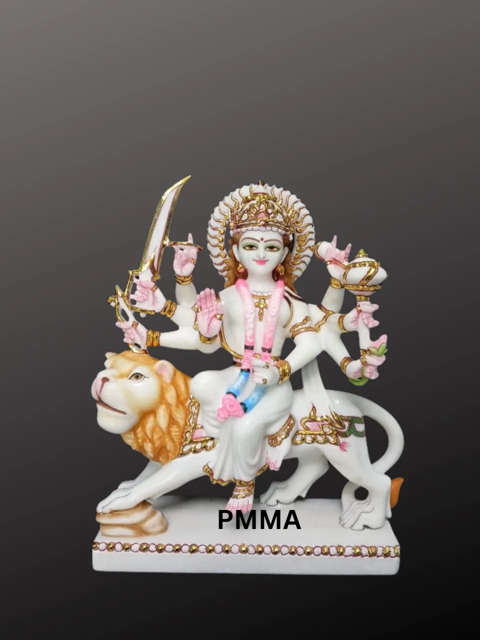 Marble Durga Maa Idol for Home Mandir – Traditional Design