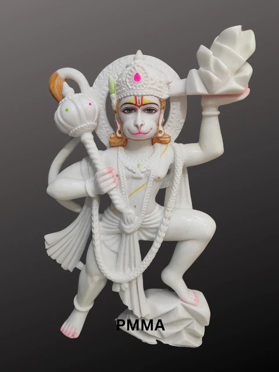 White Marble Hanuman Statue